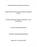 Actividad de aprendizaje. Mediación y ambientación: un caso para reflexionar.