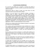 La política mal interpretada