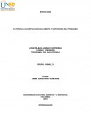 Actividad Clarificación del ámbito y definición del problema