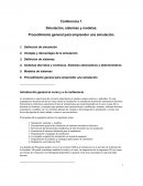 Simulación, sistemas y modelos.Procedimiento general para emprender una simulación.