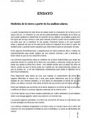 Medición de la tierra a partir de los análisis solares.