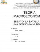 Batalla por la economia mundial.