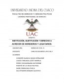 INSTITUCIÓN, SUSTITUCIÓN Y DERECHO A ACRECER DE HEREDEROS Y LEGATARIOS.