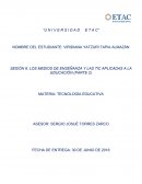 LOS MEDIOS DE ENSEÑANZA Y LAS TIC APLICADAS EN LA EDUCACION.