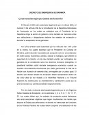 DECRETO DE EMERGENCIA ECONOMICA.