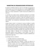 MARKETING DE ORGANIZACIONES POTENCIALES.