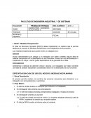 FACULTAD DE INGENIERÍA INDUSTRIAL Y DE SISTEMAS.