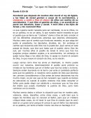 Mensaje: “Lo que mi Nación necesita”