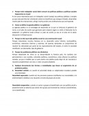 Politica publicas - Cuestionario.