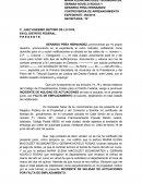 Incidente de nulidad.