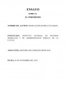 ENSAYO SOBRE EL EL PORFIRISMO