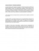 Aguas servidas y procesos químicos