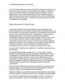 LA UNIVERSIDAD NO ES UN CUARTEL.