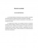 Ruta de la calidad.