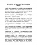ISO 31000:2009; UNA HERRAMIENTA PARA GESTIONAR RIESGOS