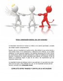 TEMA: DIMENSIÓN MORAL DEL SER HUMANO