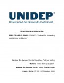 ENSAYO “Evaluación: contexto y perspectivas en México.”