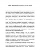 Análisis del proceso de observación y práctica docente