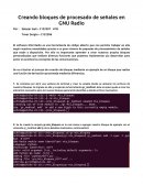 Creando bloques de procesado de señales en GNU Radio.