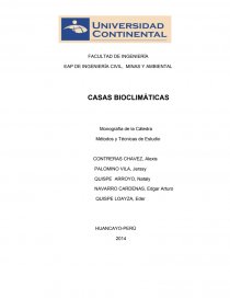 CASAS BIOCLIMÁTICAS.. Página 1