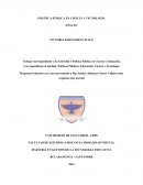 POLÌTICA PÙBLICA EN CIENCIA Y TECNOLOGÌA