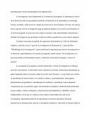 ENSAYO SOBRE LA IMPORTANCIA DE LA INVESTIGACIÓN A NIVEL DE MAESTRÍA.