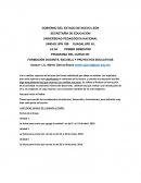 PROGRAMA FORMACIÓN DOCENTE, ESCUELA Y PROYECTOS EDUCATIVOS.
