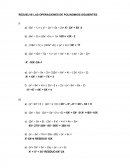 RESUELVE LAS OPERACIONES DE POLINOMIOS SIGUIENTES