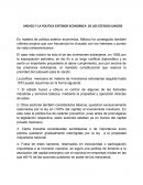 MEXICO Y LA POLITICA EXTERIOR ECONOMICA DE LOS ESTADOS UNIDOS