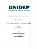 Planeación operativa como parte de la planeación estratégica