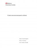 El amor como una escusa para la violencia.