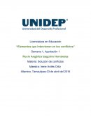 “Elementos que intervienen en los conflictos”