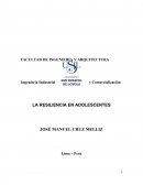 LA RESILIENCIA EN ADOLESCENTES