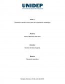 Planeación operativa como parte de la planeación estratégica.