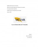 Historia contemporánea de Venezuela. Democracia es una forma de organización de grupos de personas