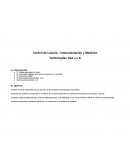 Control de Lectura – Instrumentación y Medición