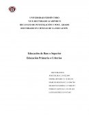 La educación es la formación destinada a desarrollar la capacidad intelectual