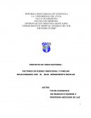 Factores de Riesgos de la Enseñanza