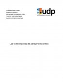Las 5 dimensiones del pensamiento crítico