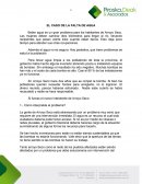EL CASO DE LA FALTA DE AGUA