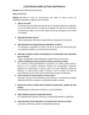 Cuestionario de lectura