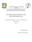 Política laboral procesos globalización y trabajo