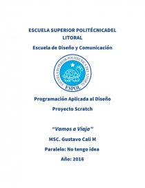 Proyecto Scratch “Vamos a Viaja”. Página 1