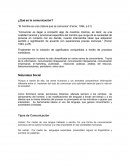 ¿Qué es la comunicación?“El hombre es una criatura que se comunica” (Ferrer, 1994, p.21)