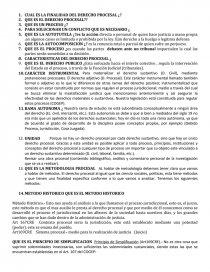 Derecho procesal preguntas. Página 1