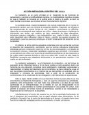 Acción mediadora dentro del aula