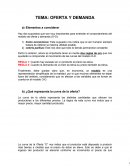 Ensayo Oferta y demanda
