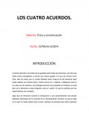 LOS CUATRO ACUERDOS. Ética y comunicación