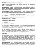 DERECHO PENAL. Acción típica, antijurídica y culpable.