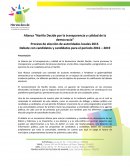 Alianza “Nariño Decide por la transparencia y calidad de la democracia”